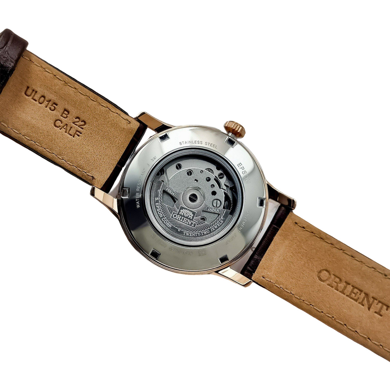 Orient Sun & Moon Brown Dial Automatic Sapphire Crystal RN-AK0002Y Men’s Watch