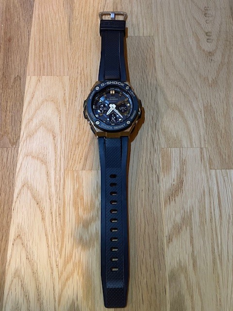 Casio G-Shock GST-S100G-1A G-Steel Solar Black Gold Men’s Watch