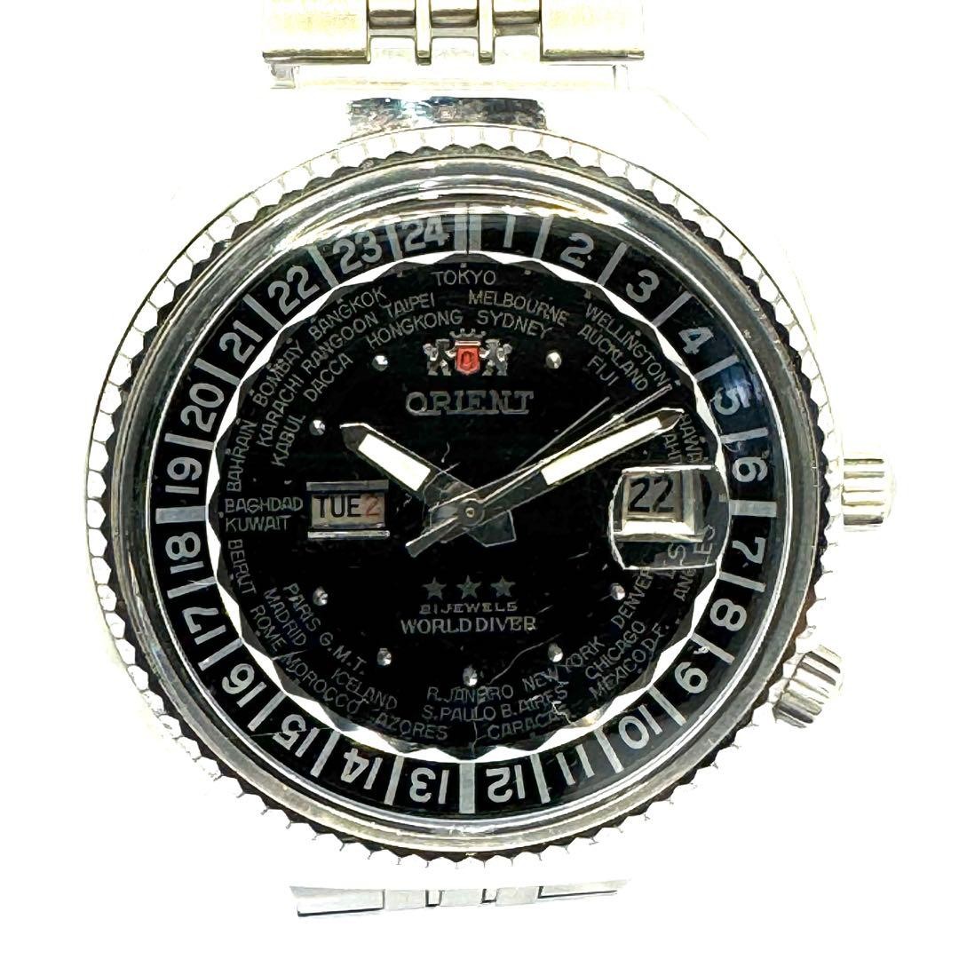 Orient Three Star World Diver Automatic Watch 43mm wrist 19.0cm/7.5in