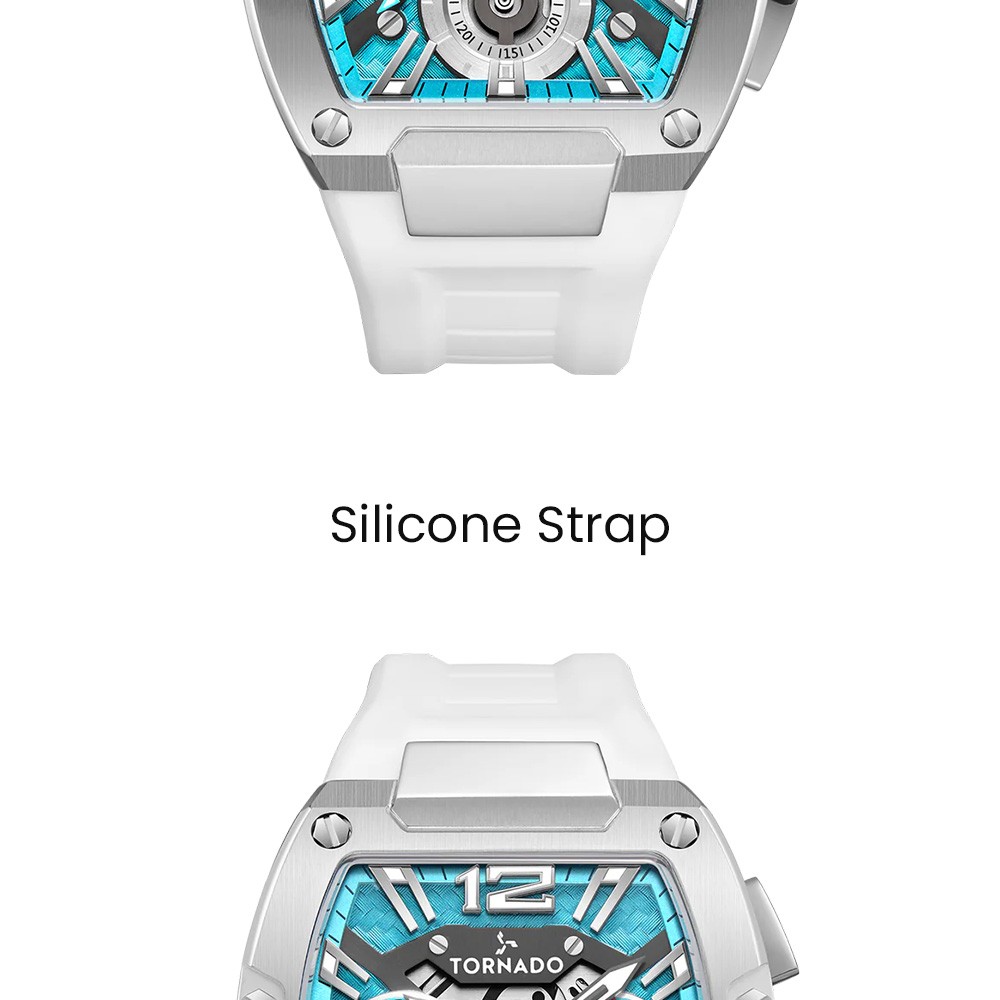 Tornado Xenith Men’s Multi Function Watch | Blue Dial, 43mm, 100 m (10 ATM)