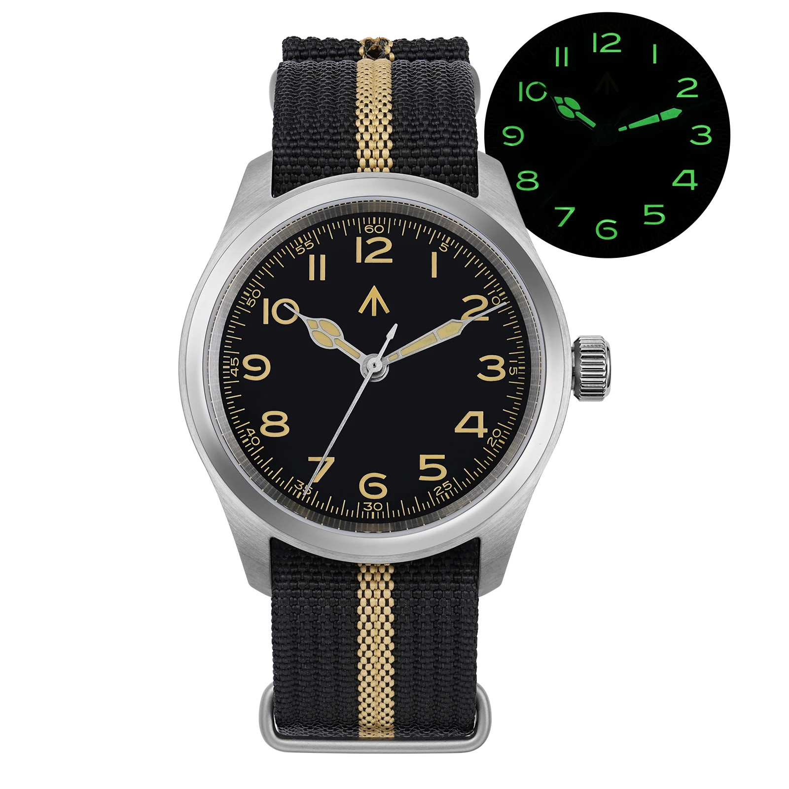 Militado ML08 38mm Quartz Watch VH31 Movement Double Domed Sapphire Crystal