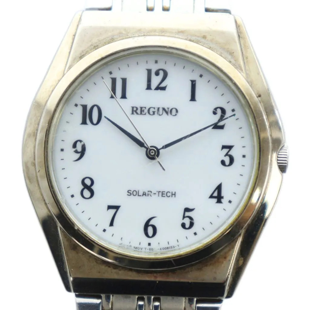 Citizen REGUNO E031K005418 Watch, Solar Powered, White Dial, Silver Logo ■GY11