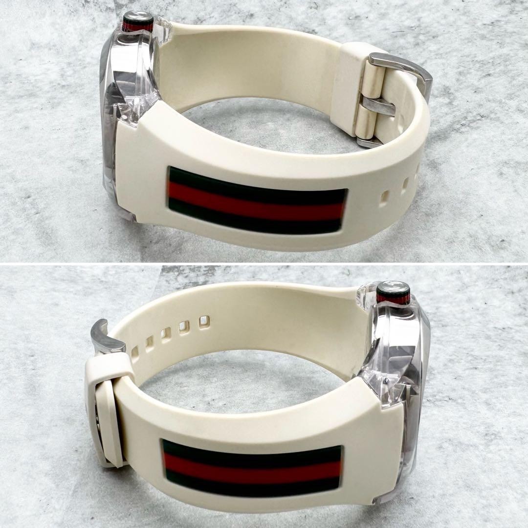 Gucci Sync 137.1 Silver Watch Web Stripe Ships from Japan