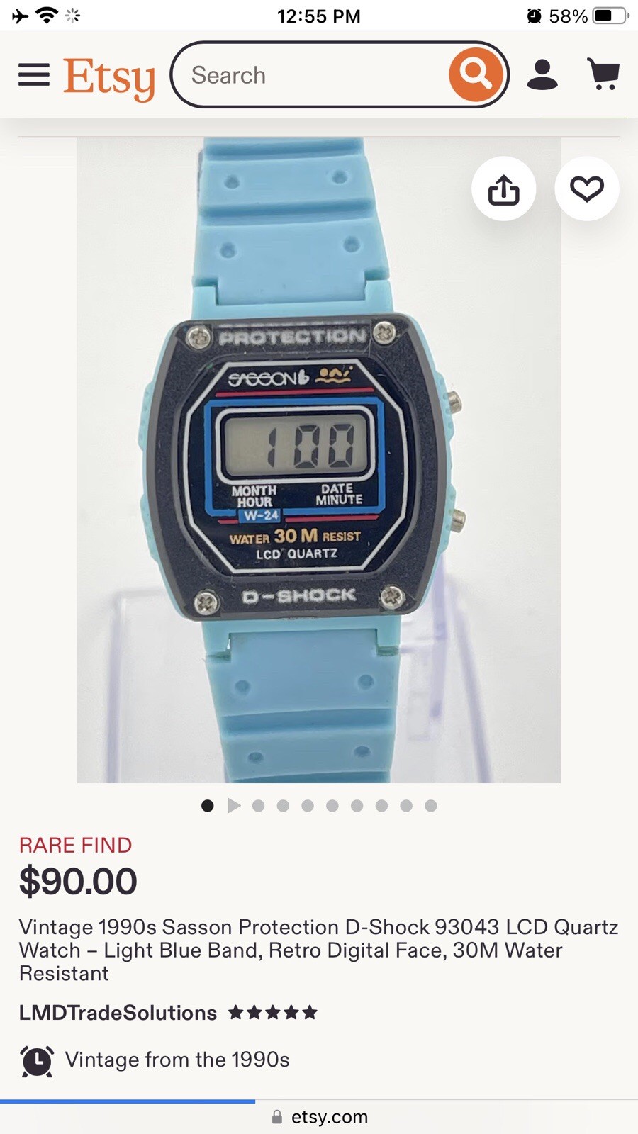 Protection D-Shock LCD Quartz Watch – Retro Digital Face, 30M Water Resistant