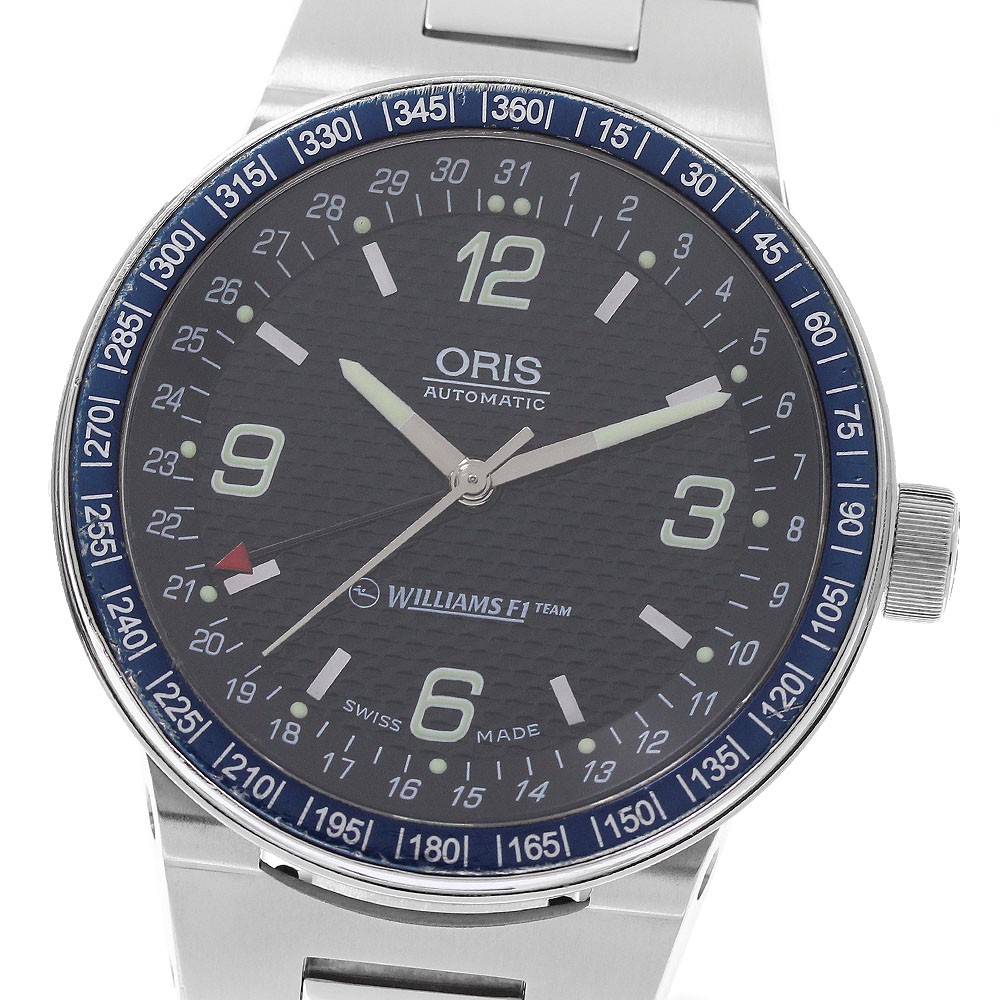 ORIS Williams F1 Team 7585 Pointer date black Dial Automatic Men’s Watch_957548