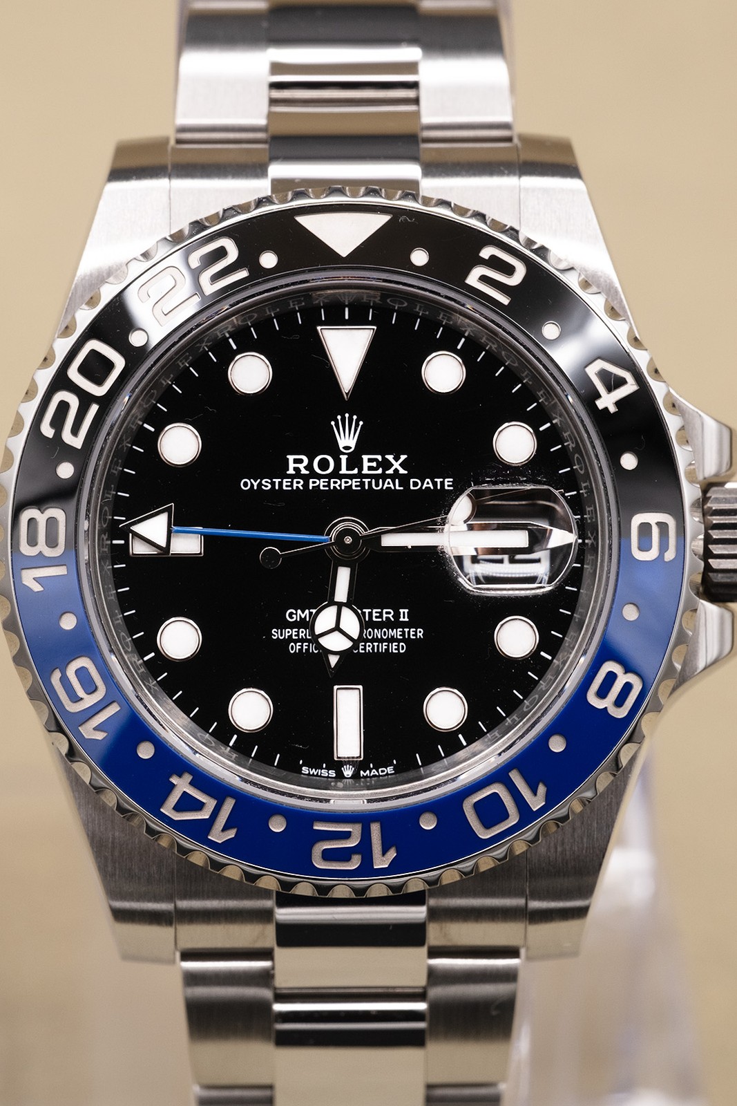 2023 Rolex GMT-Master II Batman Black Dial Complete