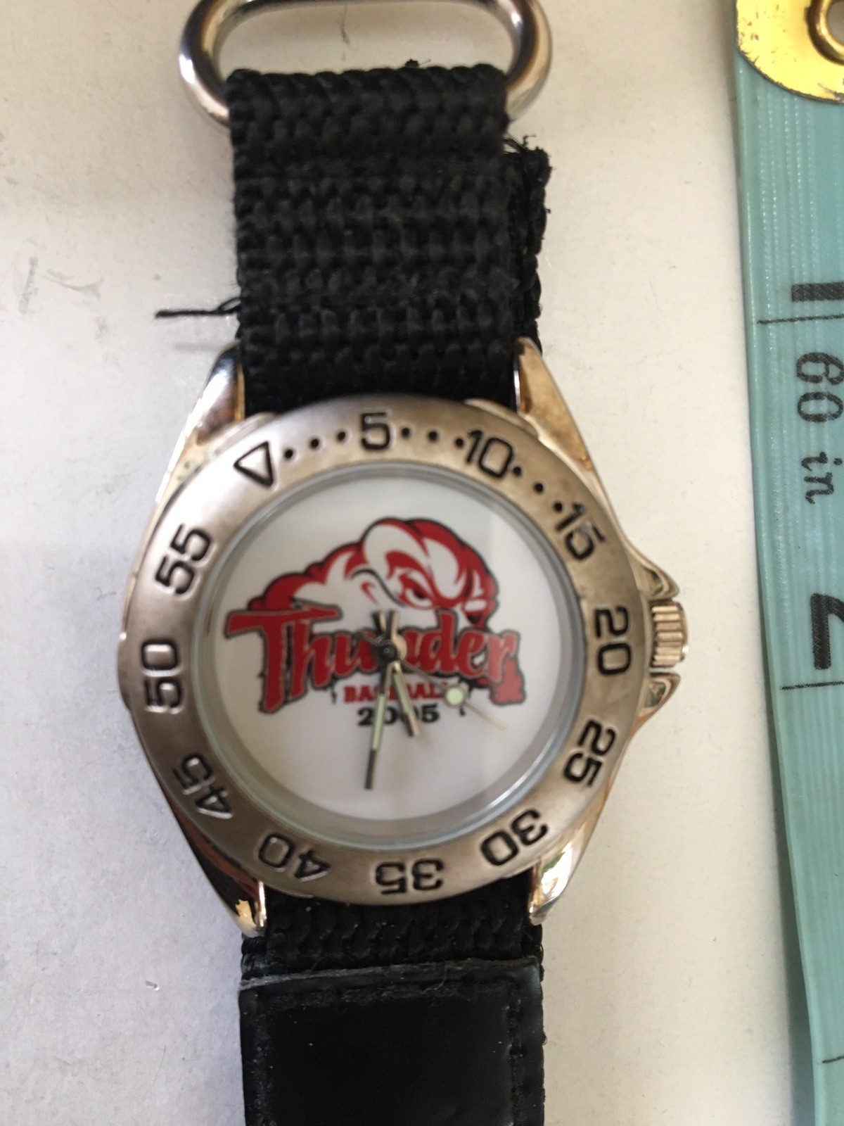 Youth Hook & Loop Band “Baseball” Logo Stainless Back Metal Bezel
