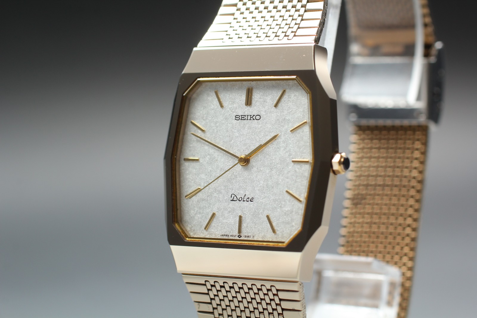 Vintage 1990 [MINT] SEIKO Dolce 9531-5150 Tungsten White Dial Quartz Men’s Watch