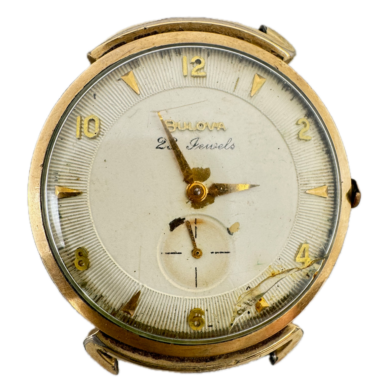 Vintage 34.5mm 1958 Bulova 23j Men’s Mechanical Wristwatch 10BP USA 10k RGP