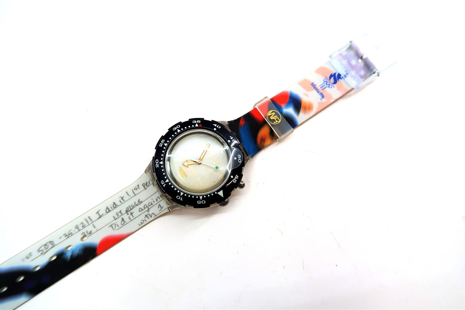 Swatch Chrono Watch DAN JANSEN SDZ900 ~ AS-IS NOT WORKING ~ NO CASE OR PAPERS