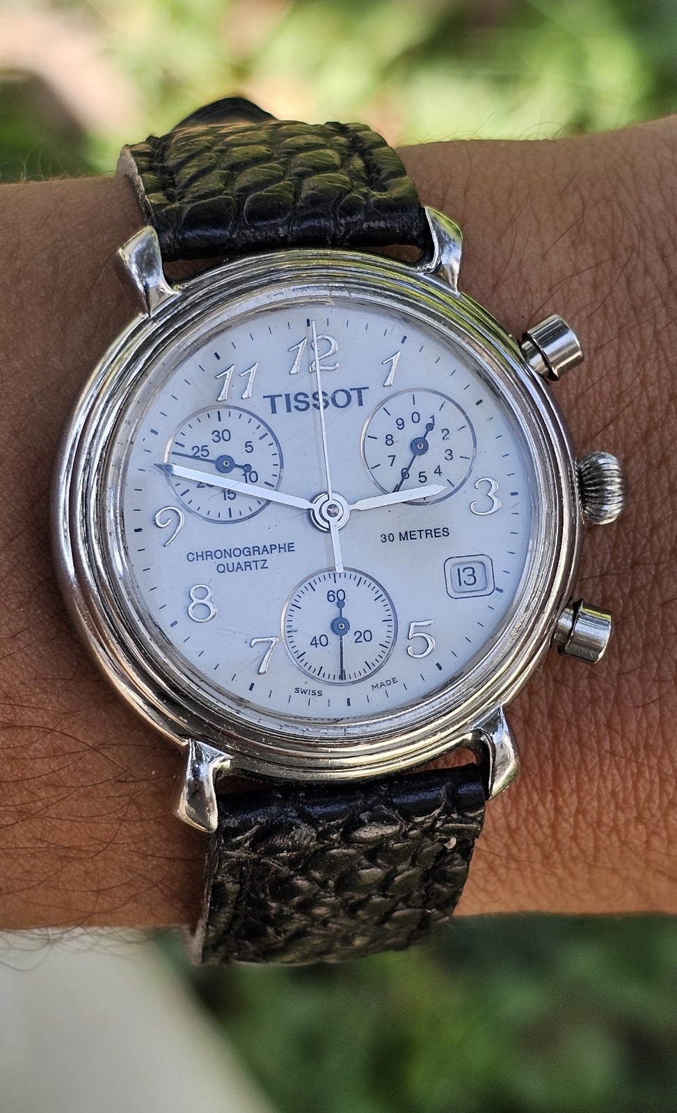 Vintage Tissot ”Milano” Chronograph S572 Breguet Numerals Swiss Men’s Watch