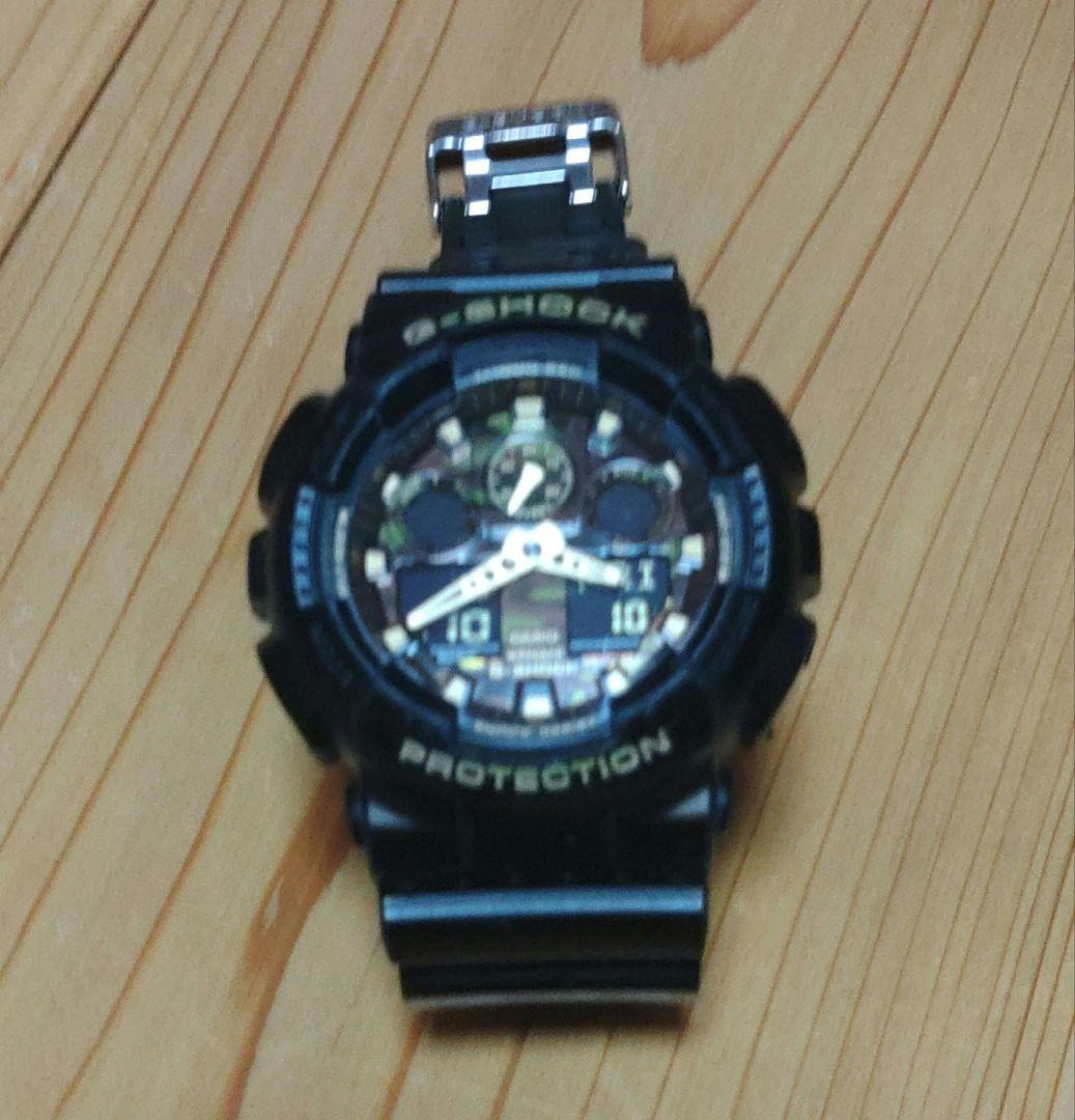 CASIO GA-100CF G-SHOCK Watch Camouflage Resin 72g Battery Replaced Ready