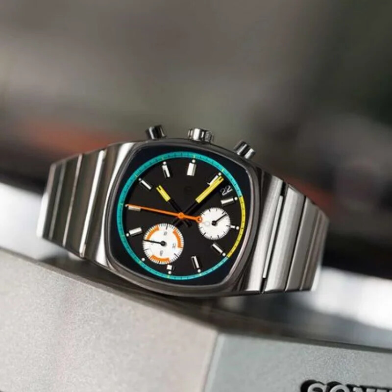 Mens CILOA Quartz Retro automatic Movement Stainless Steel Waterproof Watches