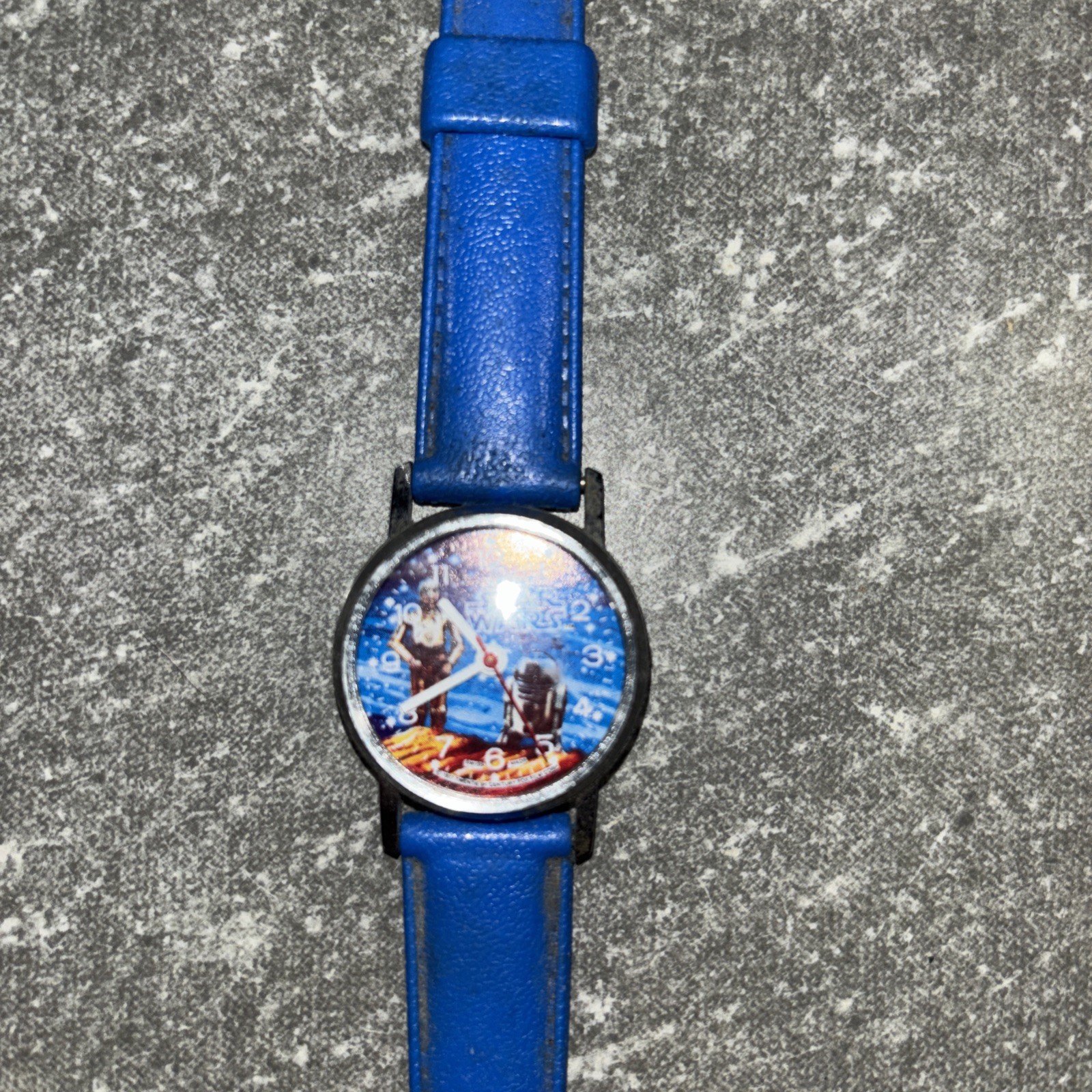 Vintage 1977 R2D2/C3PO Star Wars Watch w/ Blue Band