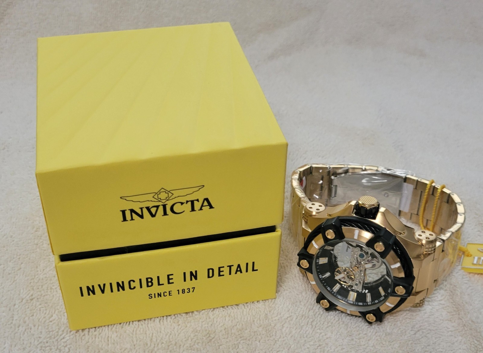 Invicta Bolt Automatic Men’s Watch – 52mm, Gold 49058