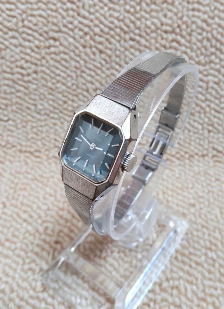 Citizen Special Manual Wind Ladies Watch Blue Dial Running wrist 15.0cm/5.9in