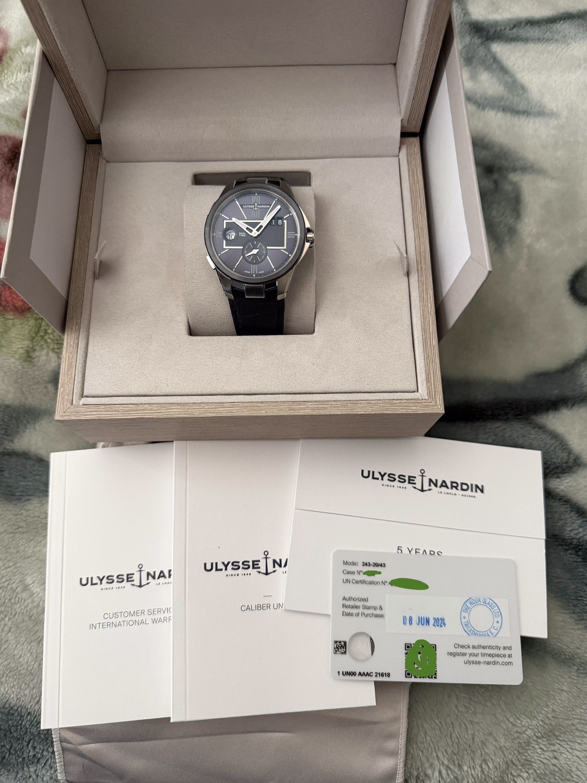 Ulysse Nardin Blast Dual Time Stainless Steel Blue Dial 42mm 243-20/43 Full Set