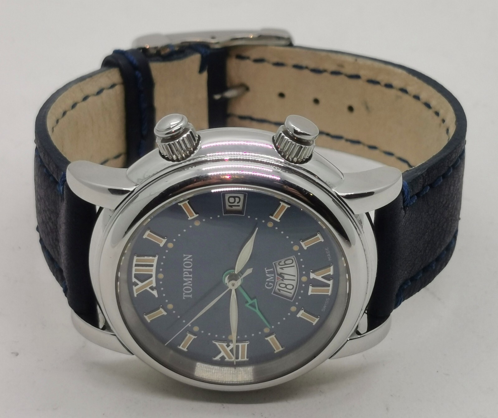 Vtg c2015 Graham, Tompion Automatic GMT Alarm Date Ltd Ed No.72 Gents 40mm Watch