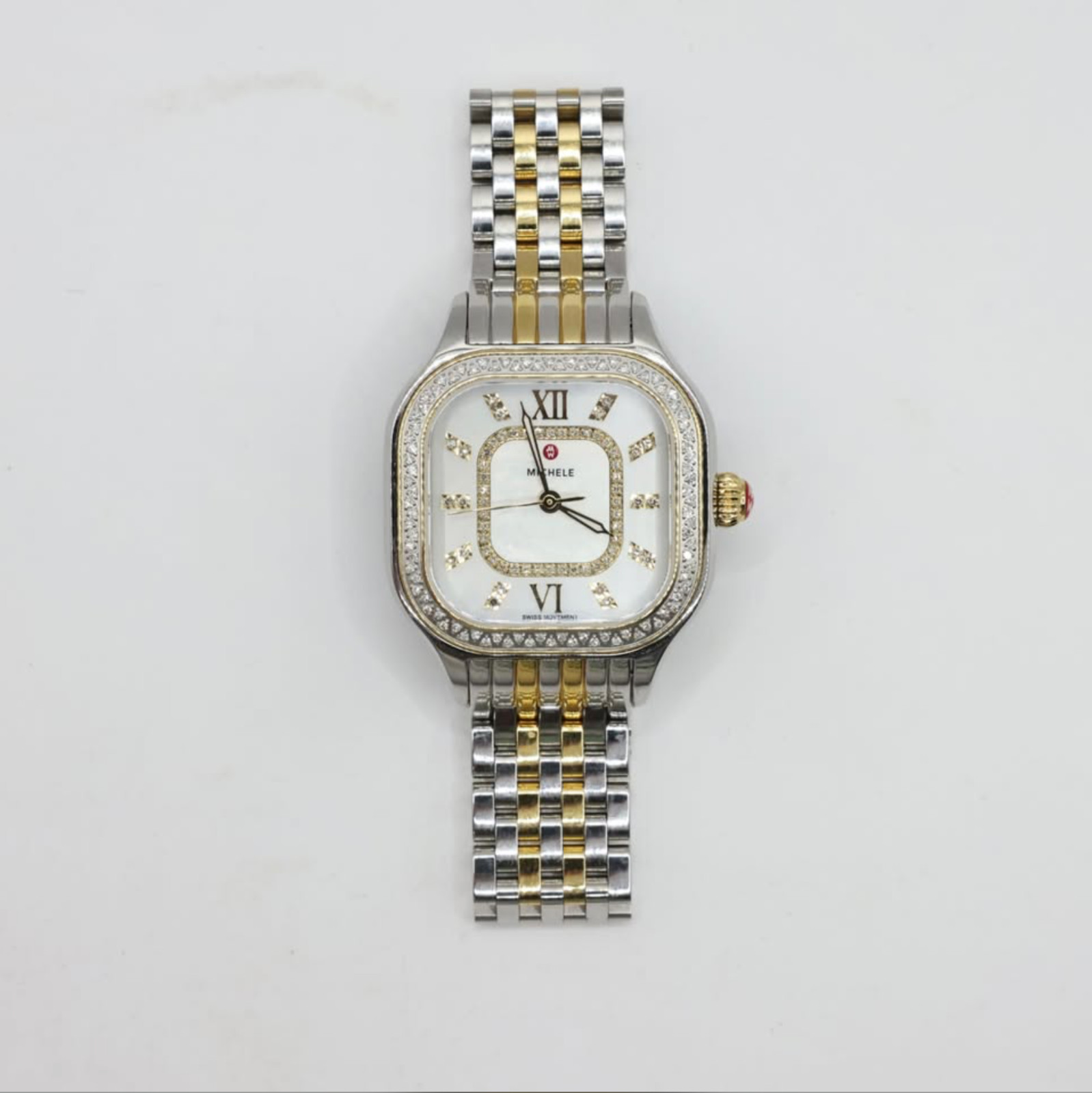 Michele Meggie Dual Tone Watch