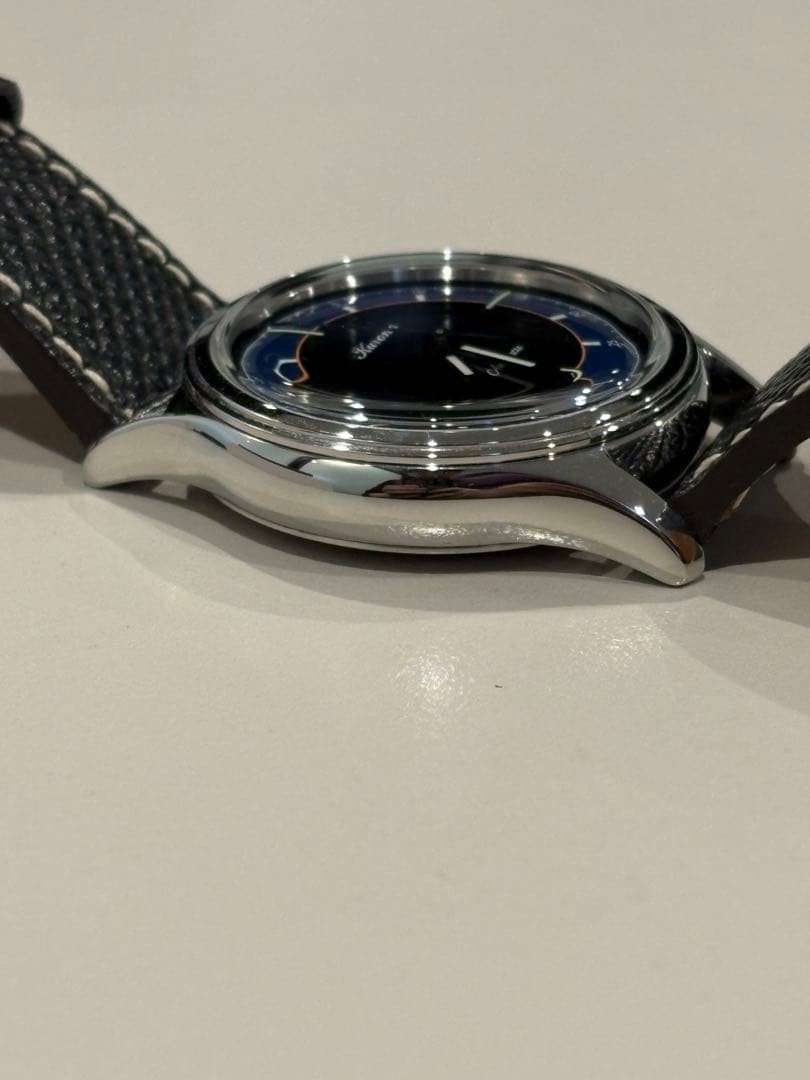 KURONO TOKYO Midnight Automatic 34mm Blue Black Dial Mens Watch C034G Limited