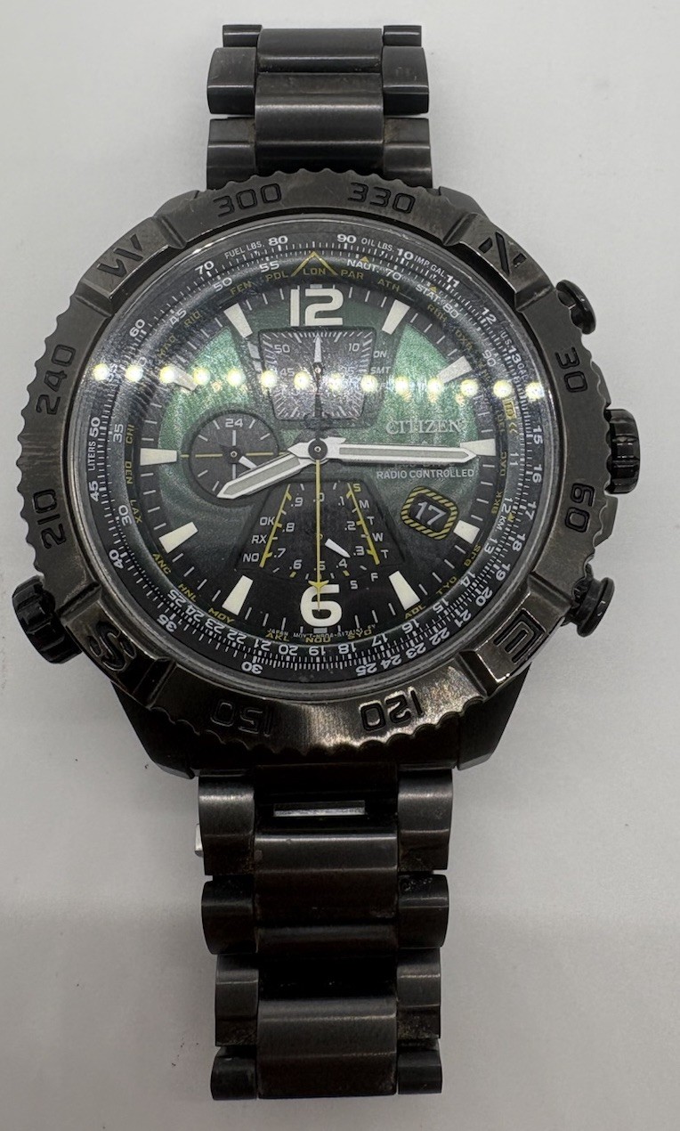 Citizen Promaster Navihawk H804-S126789 48mm Green Dial – Great Shape!