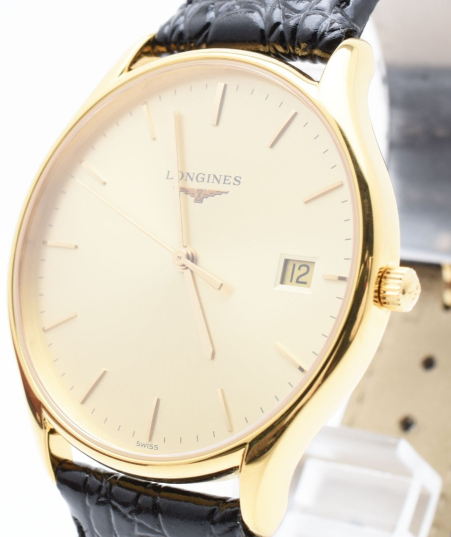 Vintage LONGINES Lyre L4.759.2 Gold 35mm Quartz Men’s Watch Excellent Box JAPAN