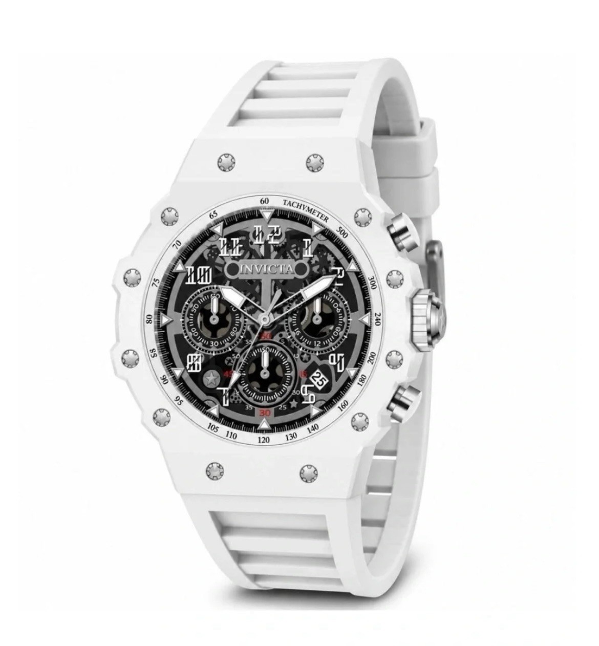 69668 – Invicta Racing Vaulthan Men’s Watch – 44mm, White