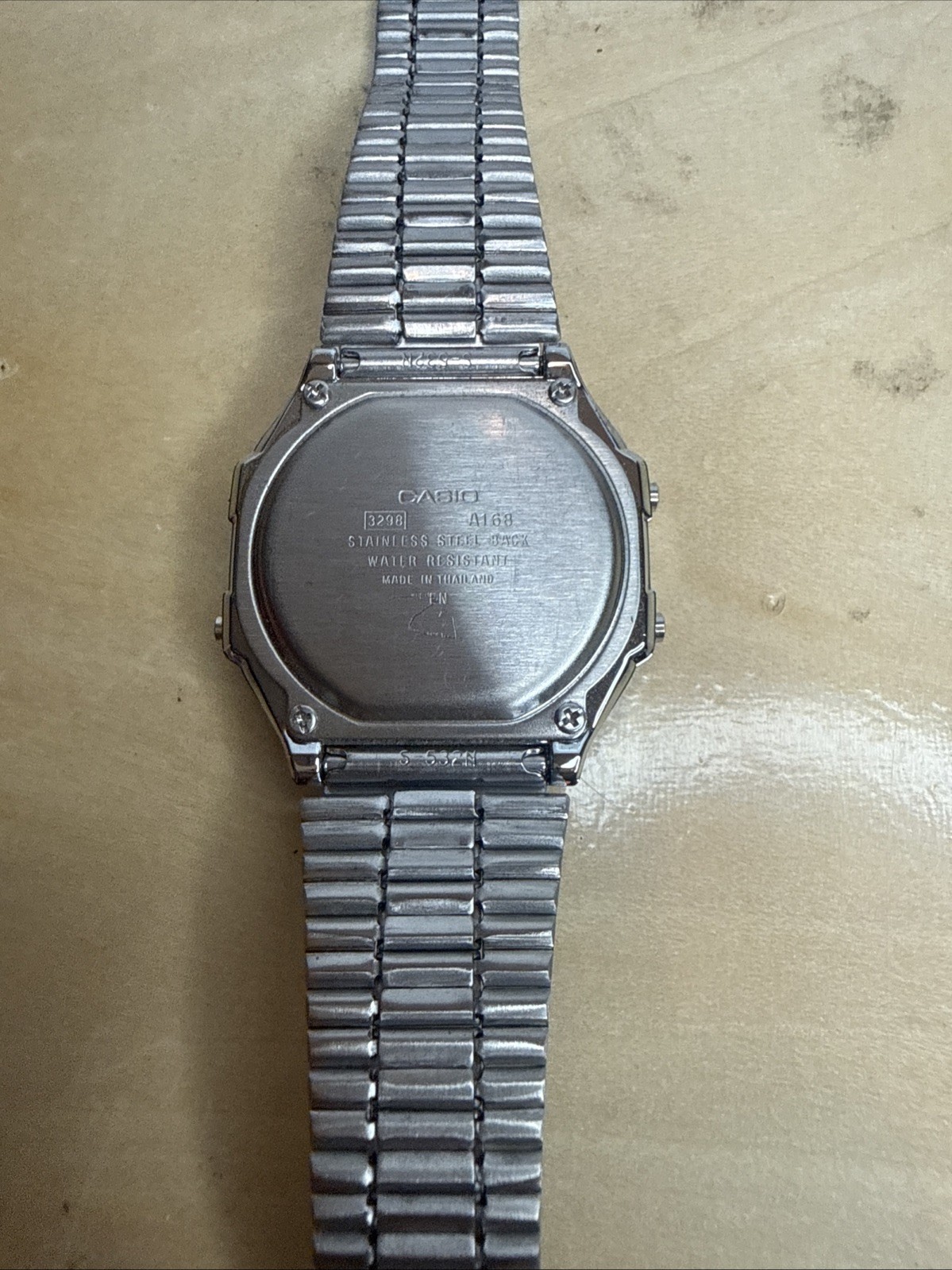 Casio A168 Illuminator Digital Watch Retro 80s Style Stainless Steel 3298 (6)