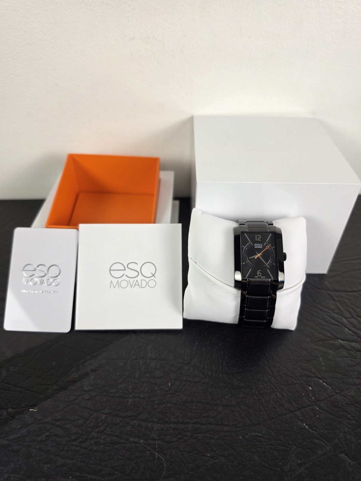 ESQ By Movado 07301411 Synthesis Black Ion Mens Watch With Box And Papers