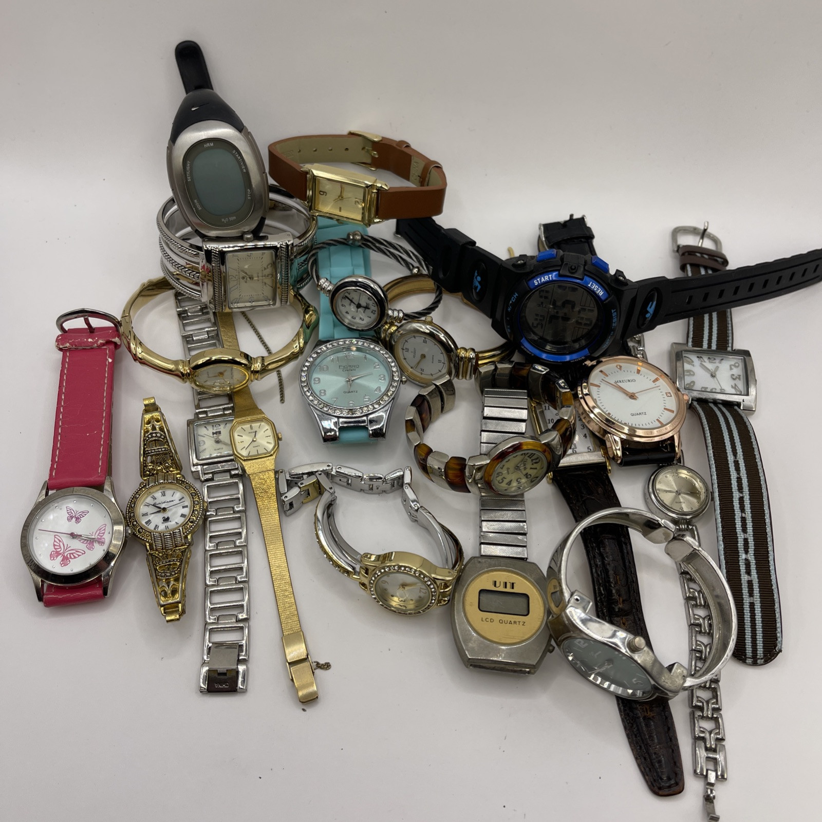 Lot Of 20 Used Watches Mens Women’s Nike & Others Assorted *Untested*