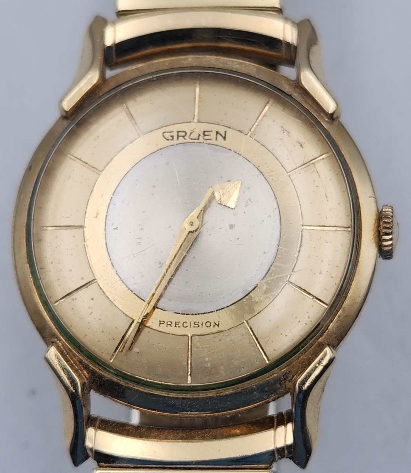 RARE 1953 GRUEN Veri-Thin ‘Mystery Dial’ Gents Dress Watch 415-855 Vintage