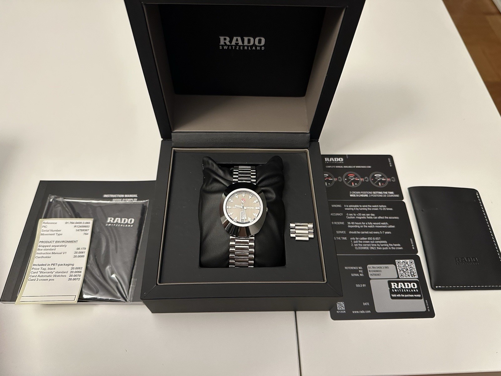 Rado DiaStar Original 35mm Automatic Taupe Dial Full Set – Box and Papers