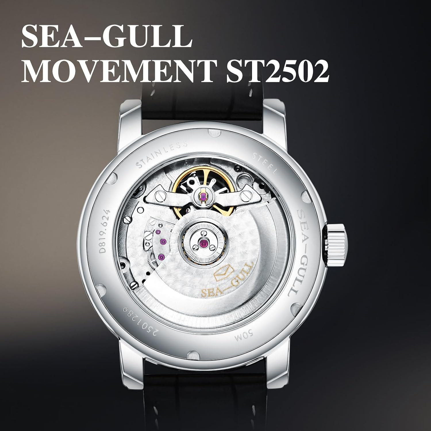 Seagull 2021 Men’s Automatic Mechanical Watch with Calendar – D819.626