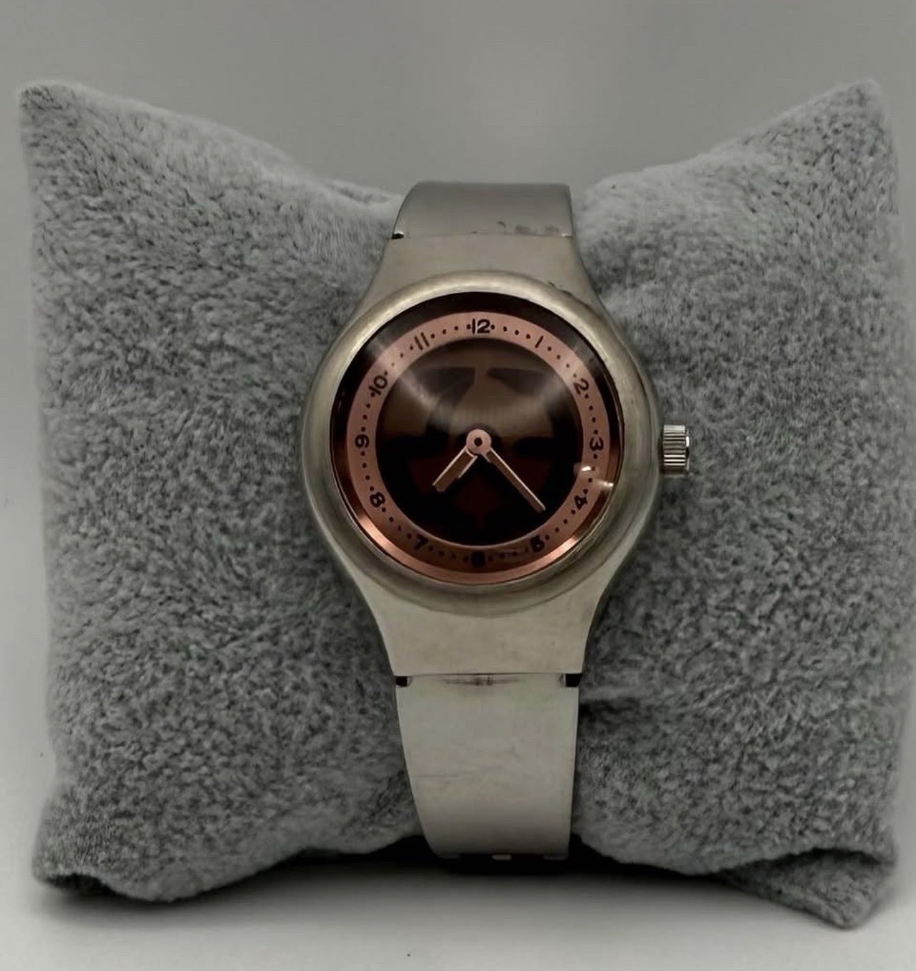 Womens Fossil Big Tic, SS Bracelet Silver Black/Pink Arabic Dial Watch