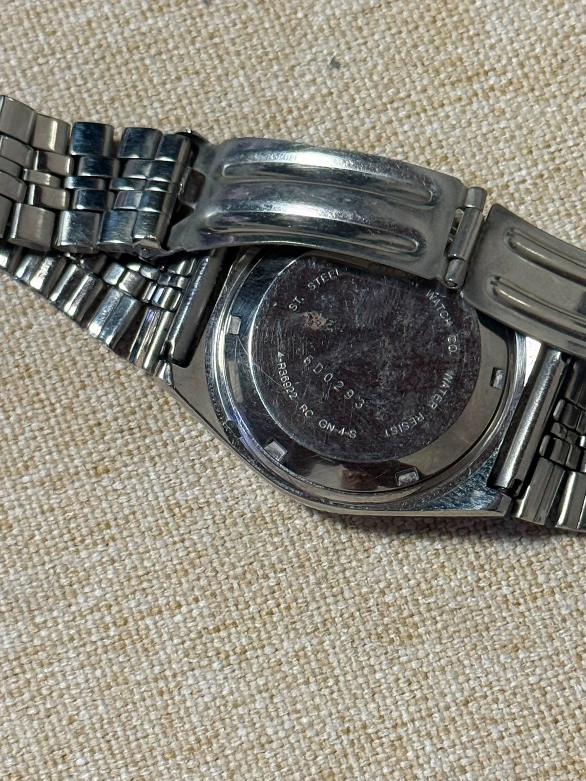 Vintage Citizen Eagle 7 Automatic 21 Jewels Black Dial Day Date Japan Watch JDM