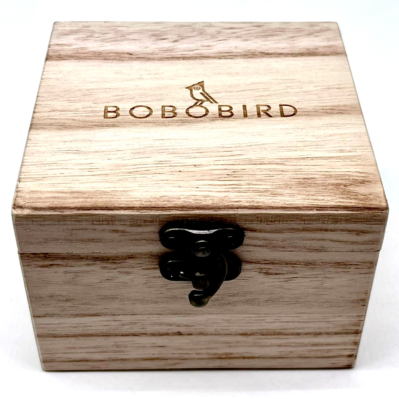 BOBO BIRD Handmade Wooden Watch Black Dial Day Date Display