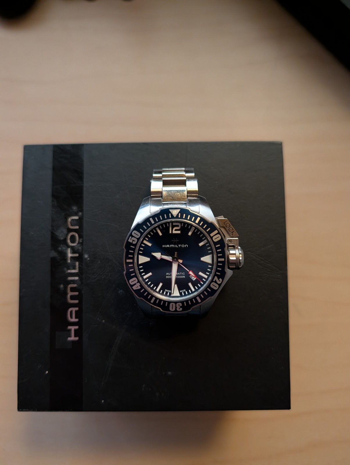 Hamilton Khaki Navy Frogman Auto H777050 Blue Automatic Men’s Watch