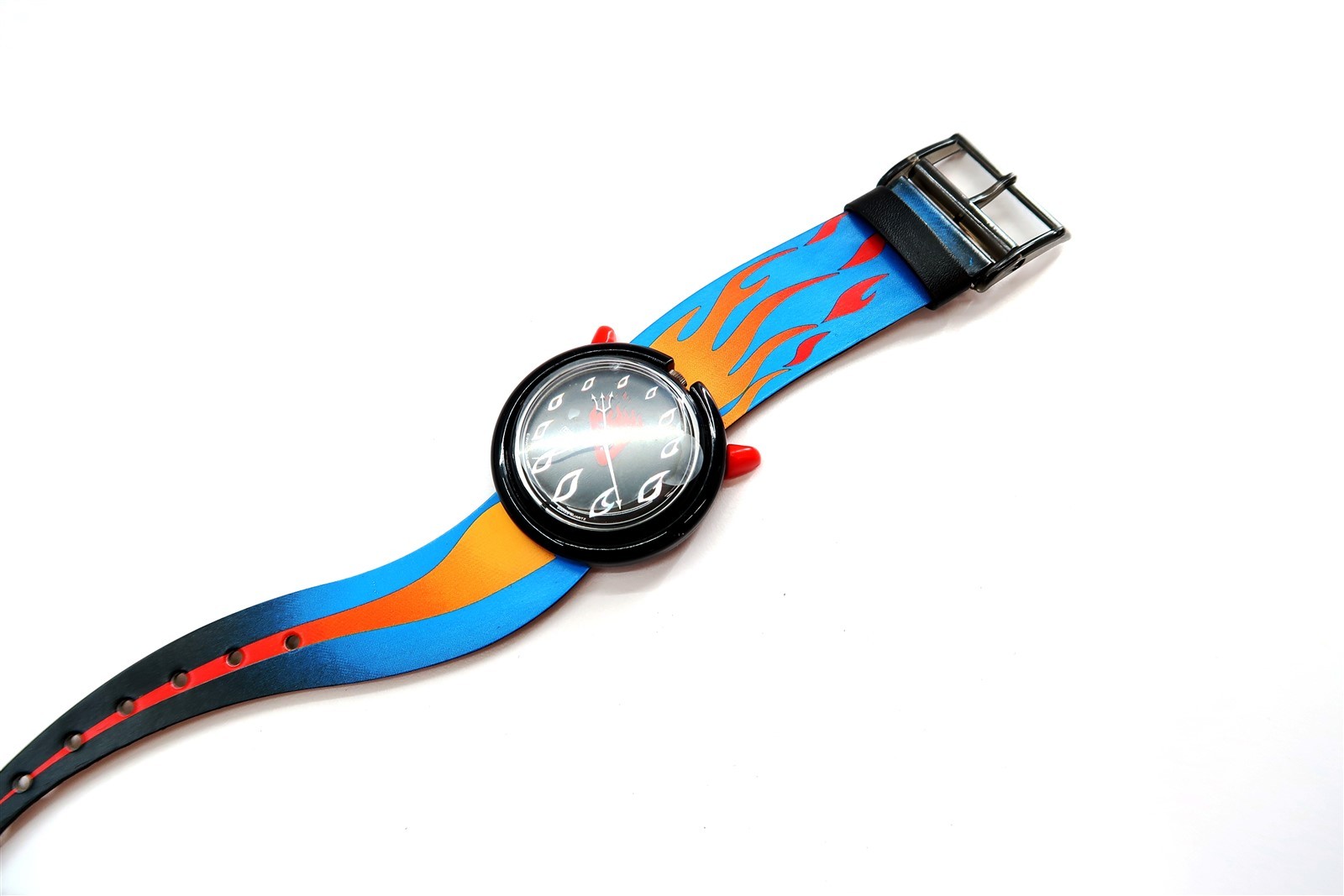 Swatch POP Watch HOT STUFF Devil PMB103 Halloween 1995 Special Package Set N1