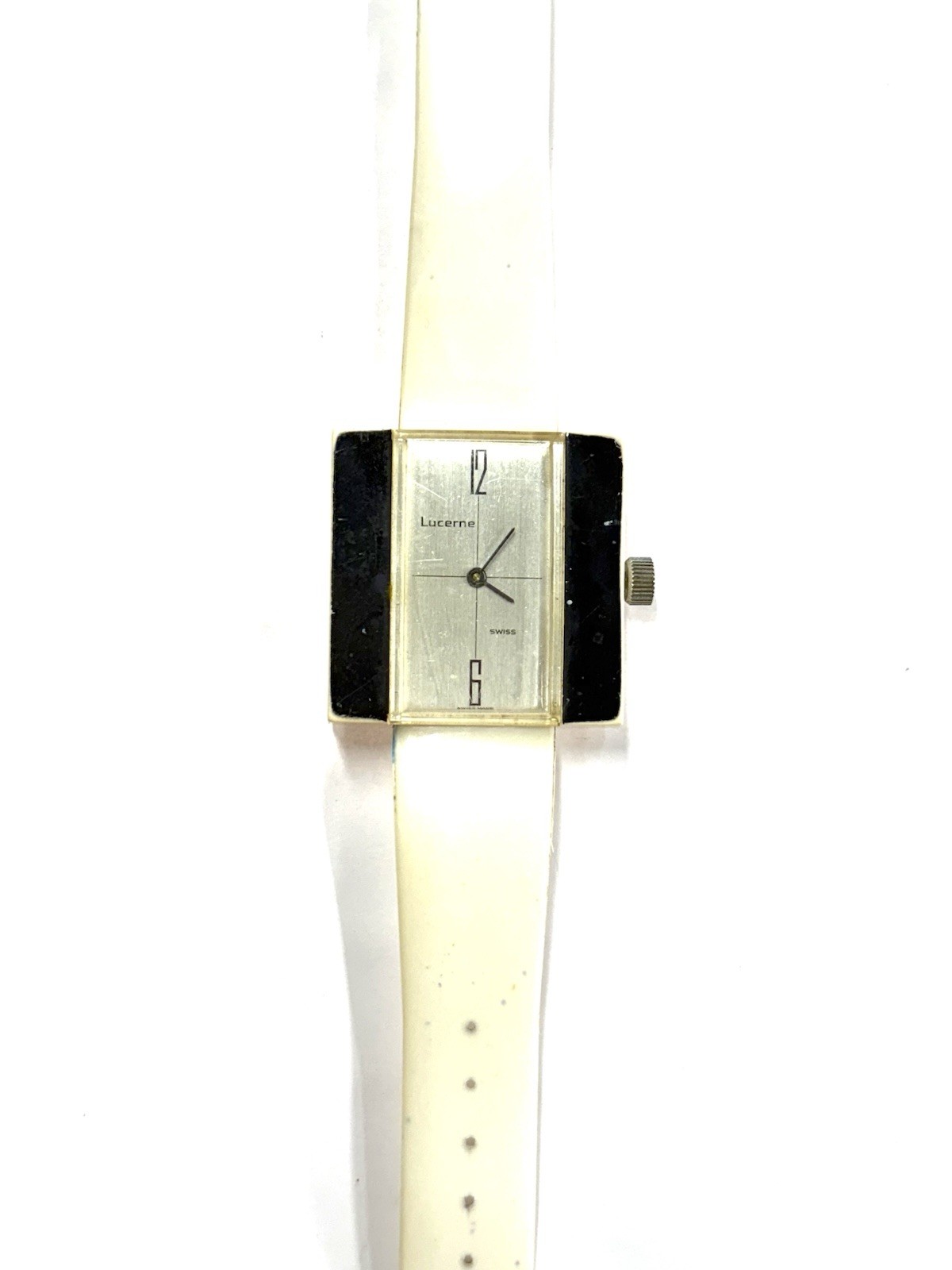 vintage Lucerne Swiss mens watch Acrylic