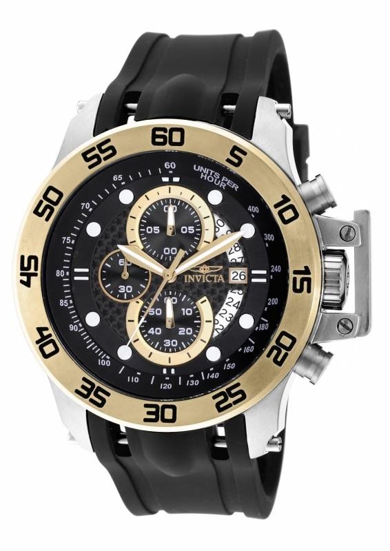 Invicta I-Force Chronograph Black Carbon Fiber Dial Black Polyurethane Men’s