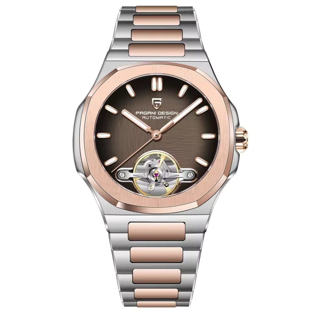 Men’s Automatic Mechanical Tourbillon Watches Waterproof Sapphire Glass Luminous