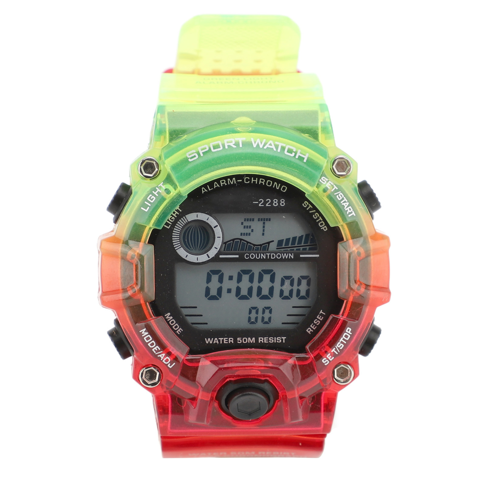 Round Dual Time Chronograph Countdown Sport Watch For Youth WYD NIC