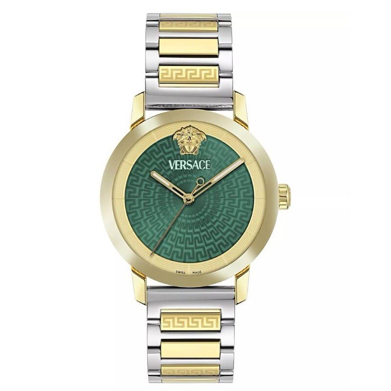 VERSACE V-Helix Quartz Green Dial Men’s Watch