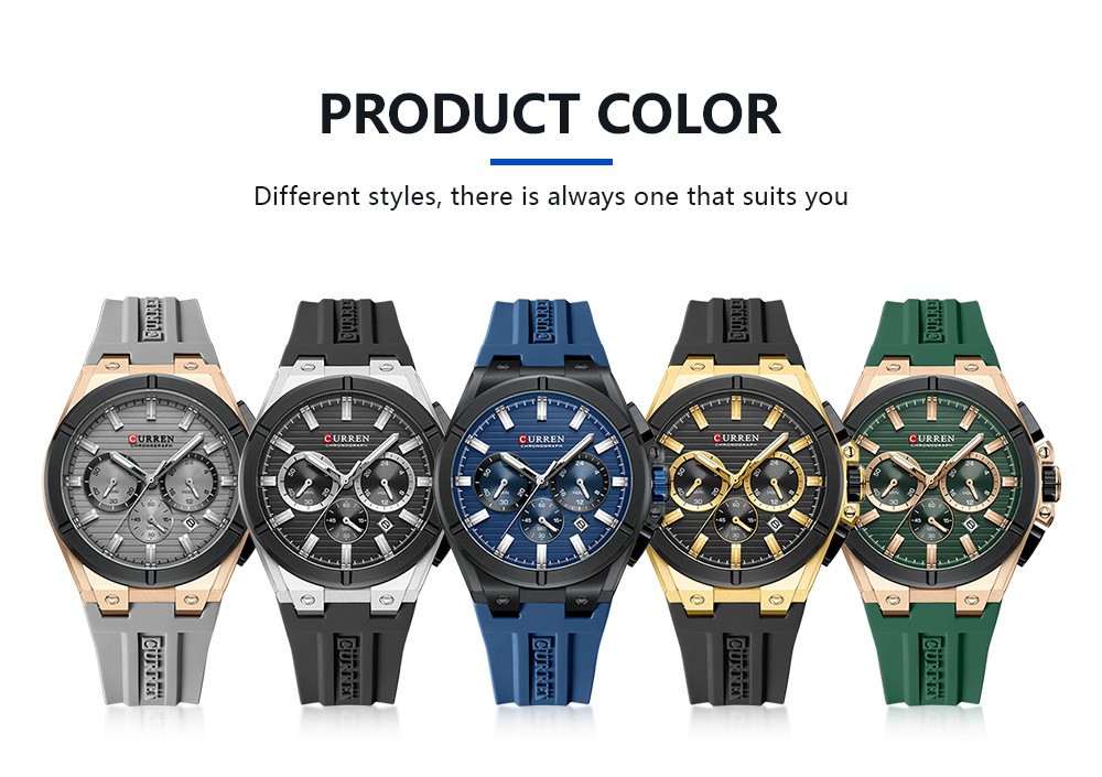 CURREN Men Watch Multifunction Wristwatch Business Male Quartz Watches