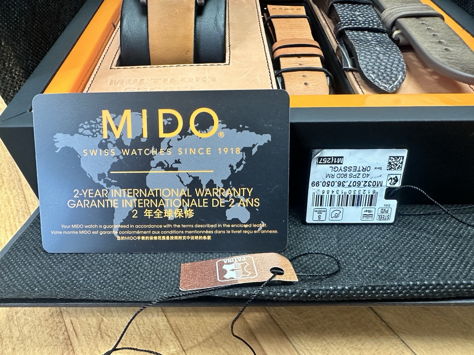 Mido Multifort Escape Horween Edition Full Set Limited & Xtra Leather Straps