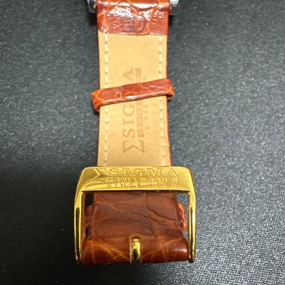 Sigma 1865 Open Heart Automatic Watch Skeleton Back from Japan