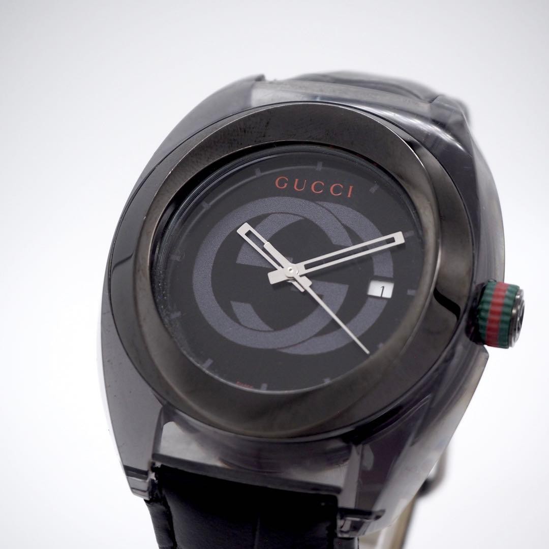 Working GUCCI Men’s Watch Sync 137.1 Date Black