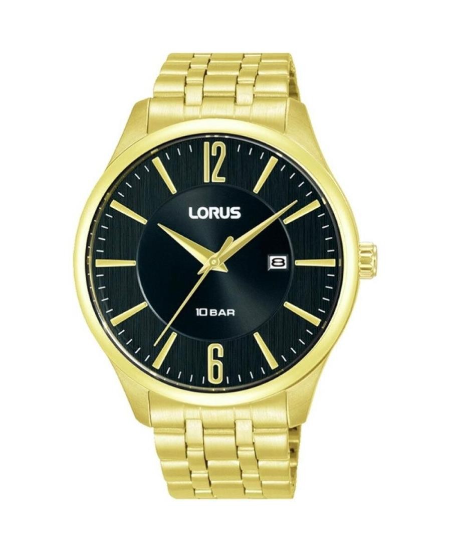 LORUS Men Analog Quartz Casual Watch Classic Dress Black Dial Waterproof Round J