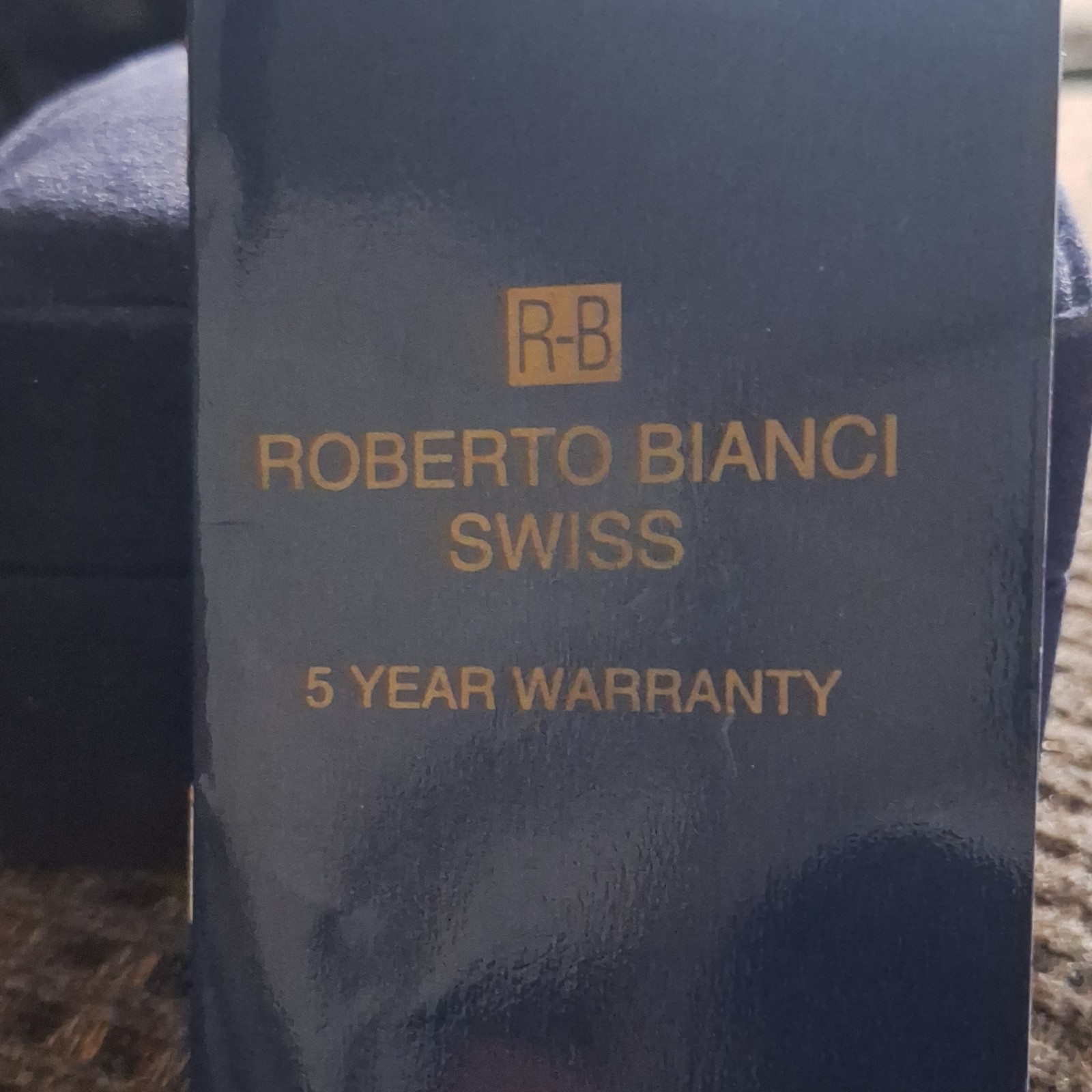 Roberto Bianci Swiss Women’s Rectangular Quartz Watch Gray Dial SS 30m Box