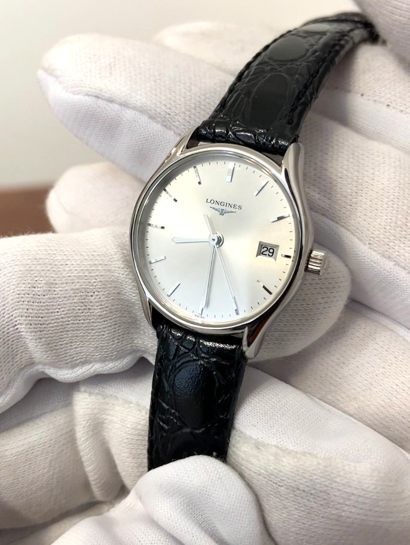 ▶️[ N MINT ] Longines Lyre L4.259.4 Quartz 25mm Ladies Silver Dial Watch JAPAN